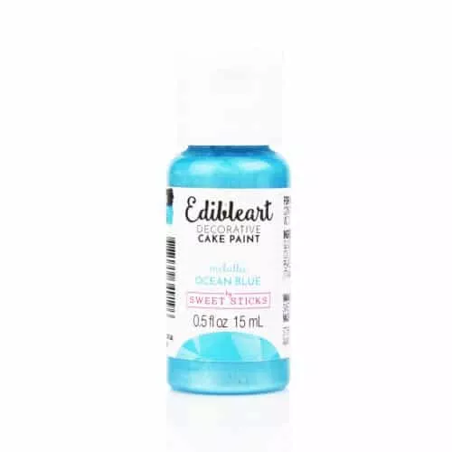 Sweet Sticks Edible Art Paint -Metallic Ocean Blue