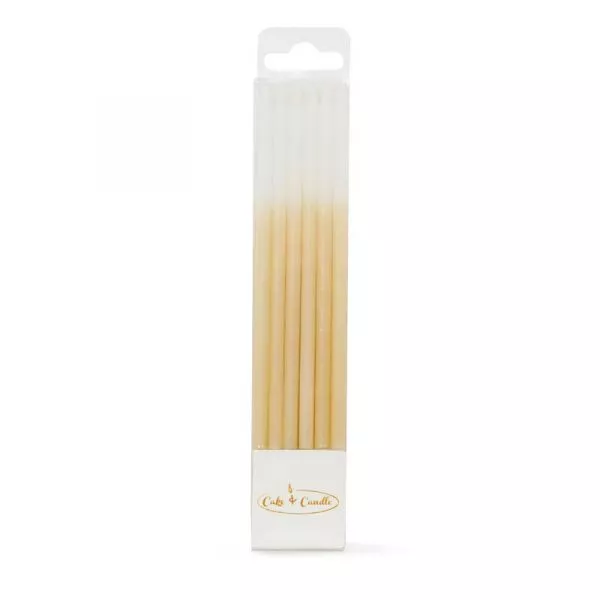 Cake and Candle Ombre Gold Candles