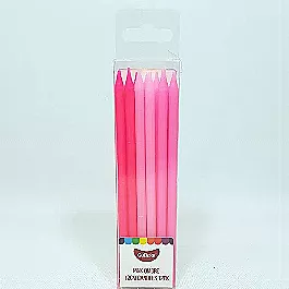 Pink ombre Tall Candles
