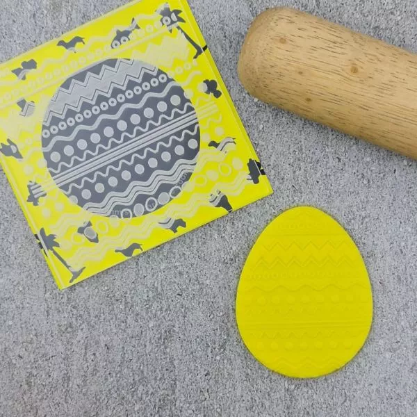 Custom Cookie Cutters Easter Egg Pattern Plate