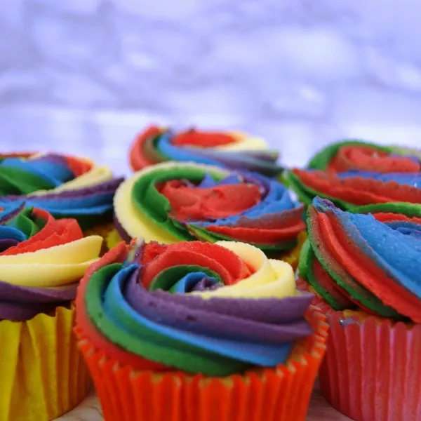 Rainbow Cupcakes