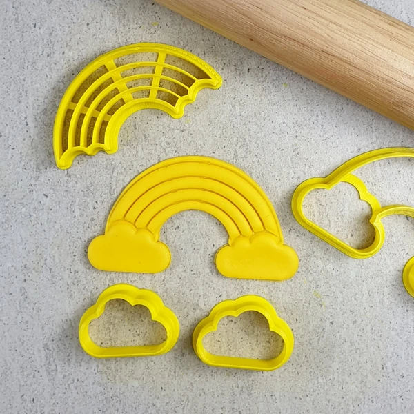 Custom Cookie Cutters Rainbow Cutter Set