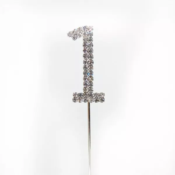 GoBake Diamante Silver 1 Topper