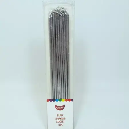 GoBake Silver Sparkling Candles