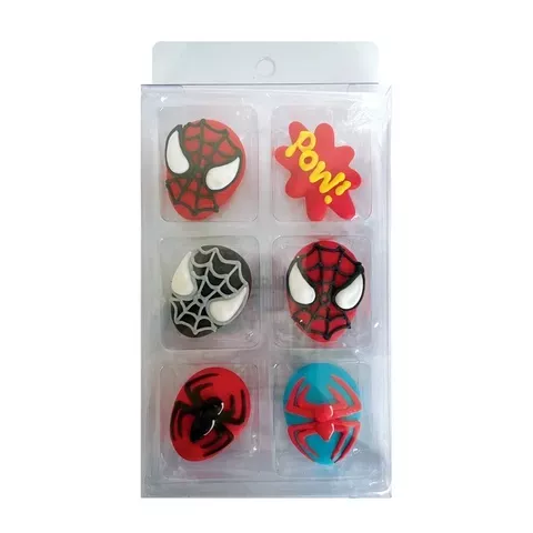 Spiderman Sugar Decorations