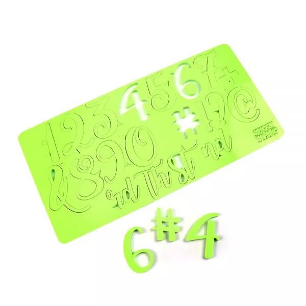 Sweet Stamp Curly Numbers Set