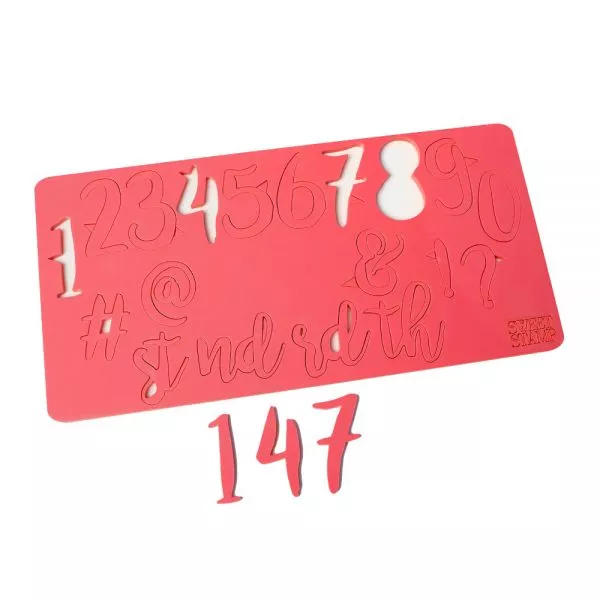 Sweet Stamp Stylish Numbers Set