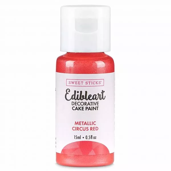 Sweet Sticks Metallic Circus Red Edible Paint
