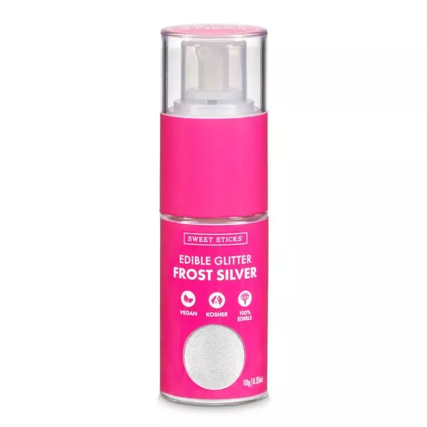 Sweet Sticks Frost Silver Glitter Pump