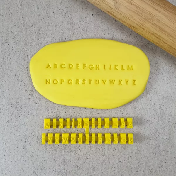 Custom Cookie Cutters Tiny Uppercase letter set