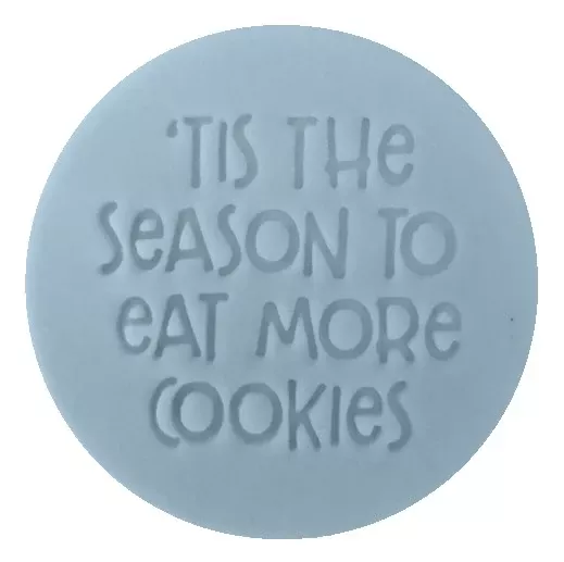 Custom Cookie Cutters Little Biskut tis the season embosser