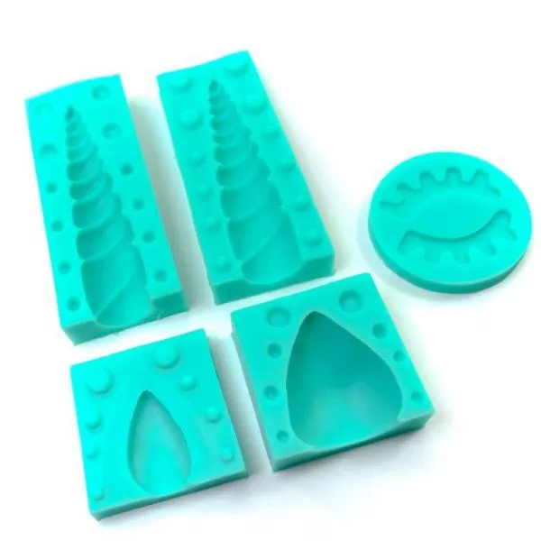 Unicorn silicone mould set