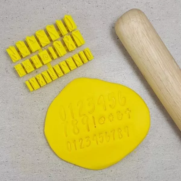 Custom Cookie Cutters V2 Script Stamps - numbers