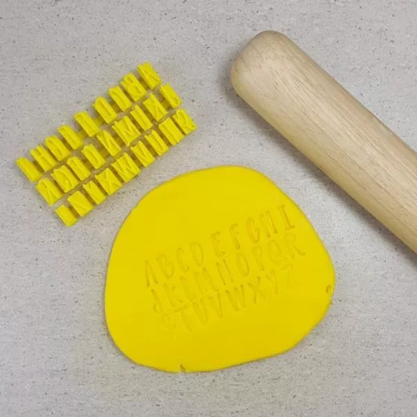 Custom Cookie Cutters V2 Script Stamps - uppercase