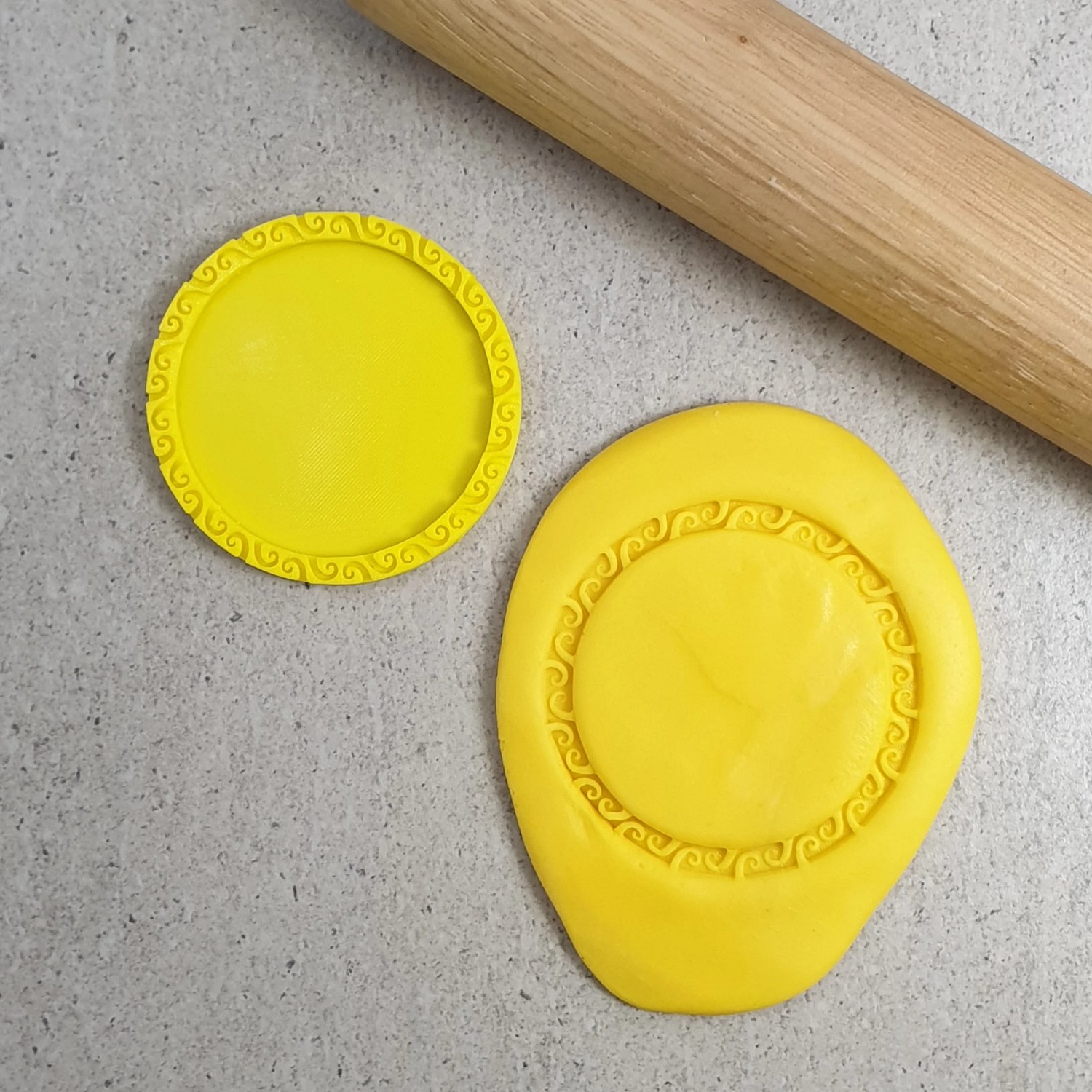 Custom Cookie Cutters Wave Frame Embosser