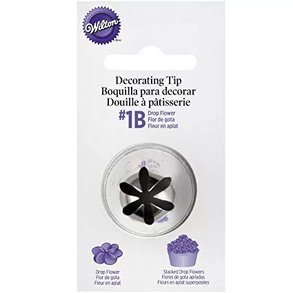 Wilton 1B drop flower tip