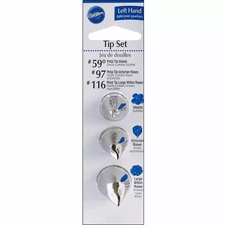 Wilton Left Handed Decorating Tip Set Wilton Left Handed Decorating Tip Set
