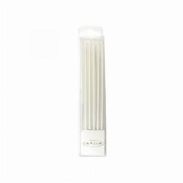 12cm tall candles - white