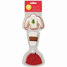 Sweater, Hat and Latte Cookie Cutter Set