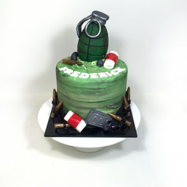 Fortnite Grenade Cake