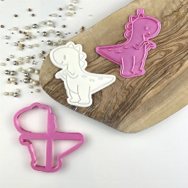 T-Rex Dinosaur Cookie Cutter and Stamp