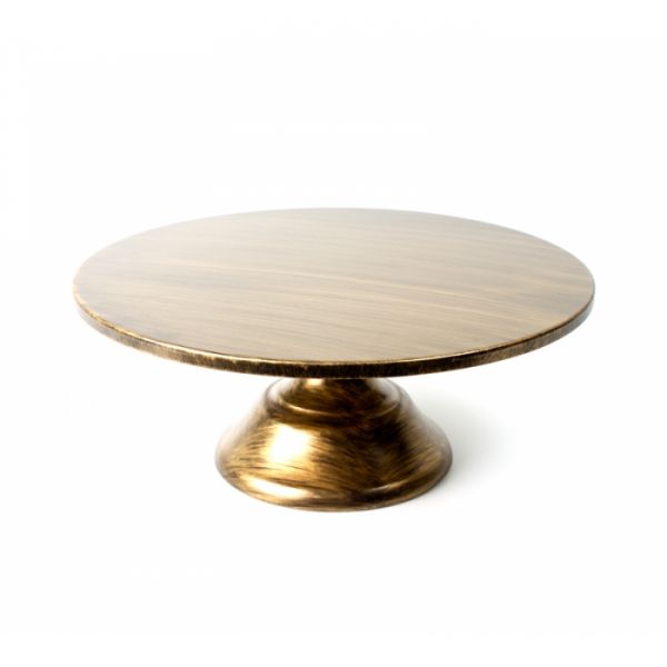 Pedestal Stand Antique Gold Coast Cakes