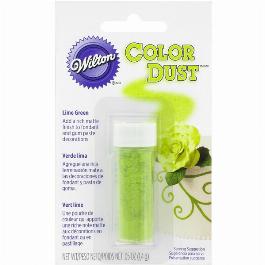 Lime green color dust