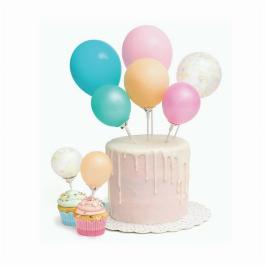 Mini Balloon Cake Topper Kit - Coloured