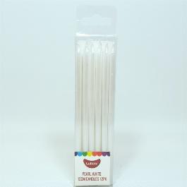 Pearl White Tall Candles