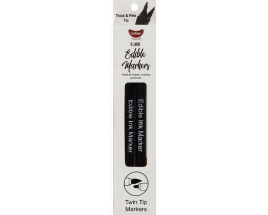 Black Edible Marker  Twin Pack