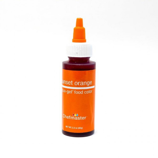 Shop Sunset Orange LiquaGel Food Coloring 65g Chefmaster Coast Cakes