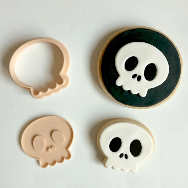 Shop Skull Embosser and Cutter Custom Cookie Cutters Coast Cakes