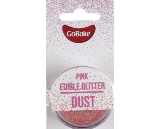 Pink edible glitter dust