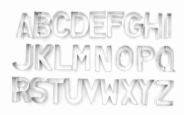 65mm Alphabet Cutter Set