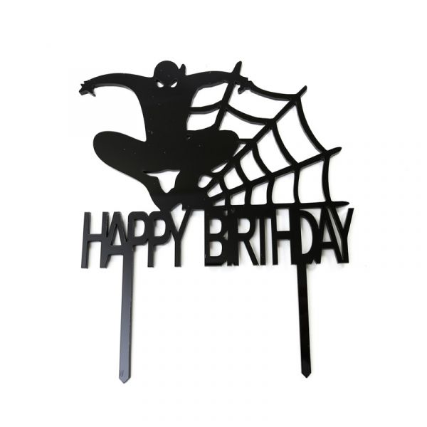 Spiderman Happy Birthday Topper