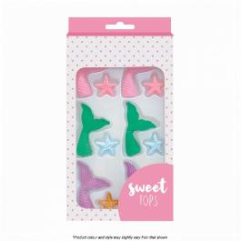 Sweet Tops Mermaid Tail and Starfish sugar icing decorations